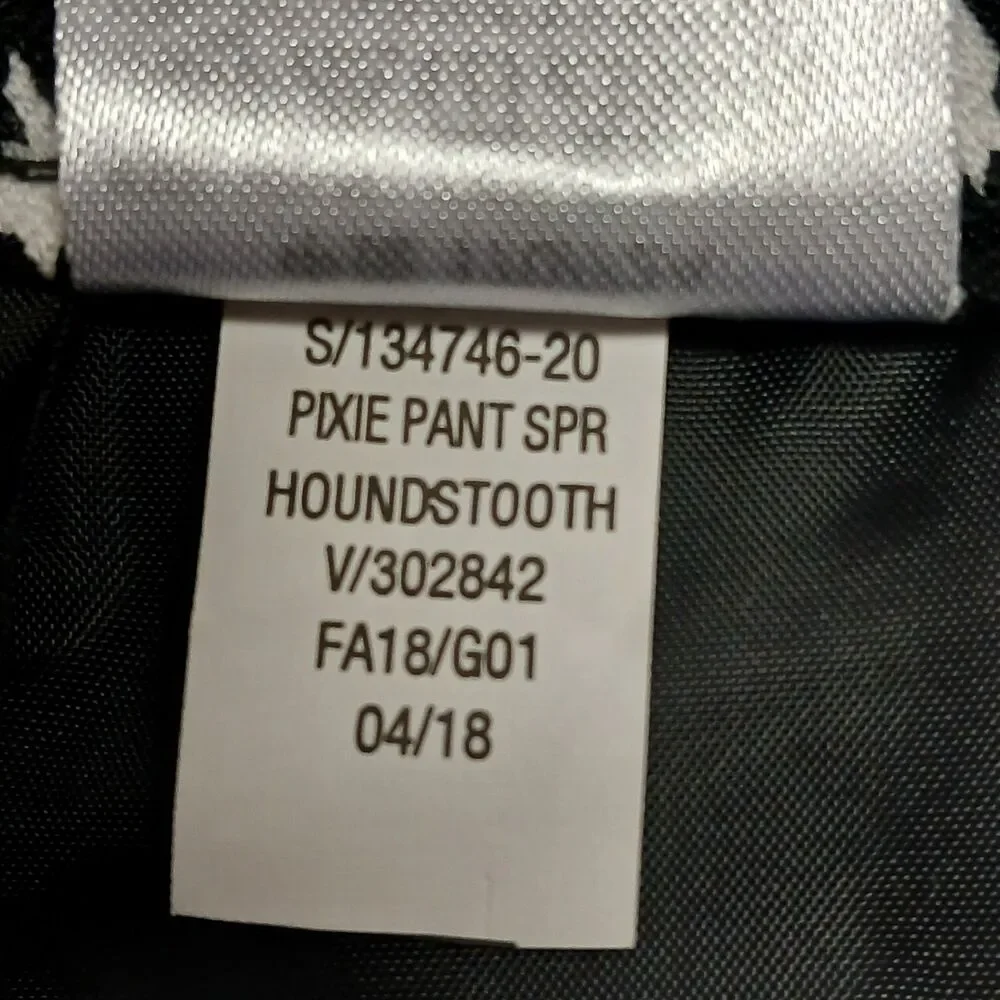 Old Navy 8T Tall Black White Houndstooth Pixie Skinny Women's Pants NEW - Picture 5 of 7